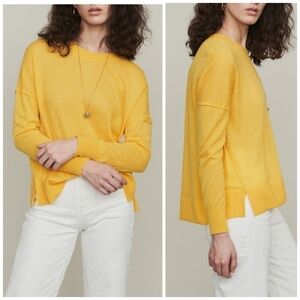 Maje Yellow Oversize Cashmere Sweater
